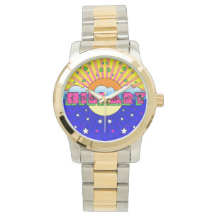 Reloj De Pulsera Poster de la celebración de Hillary Style cósmico