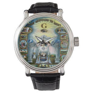 Reloj De Pulsera Poster Masonic Hazen Masonic Hazen artesanía anti