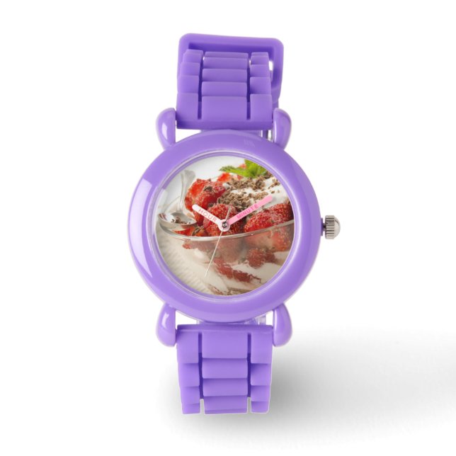 Reloj De Pulsera Postre de fresa con yogur fresco (Anverso)