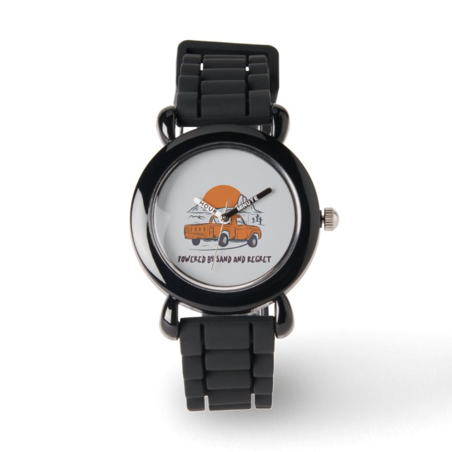 Reloj De Pulsera Powered By Sand And Regret Desert Camping (Anverso)