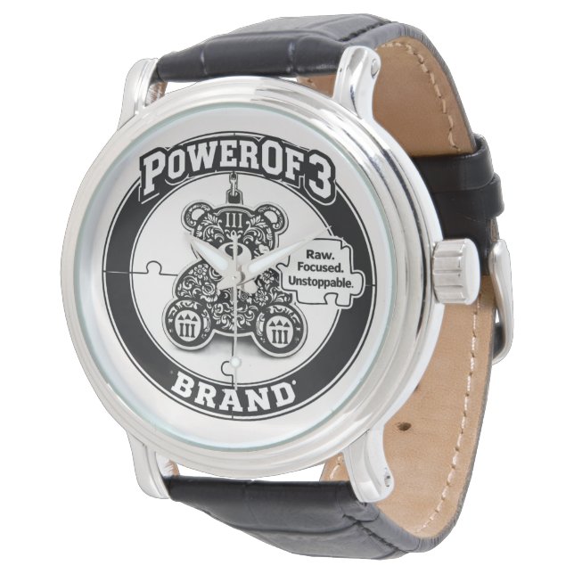 Reloj De Pulsera PowerOf3 Executive Crown Skeleton Watch (Angular)