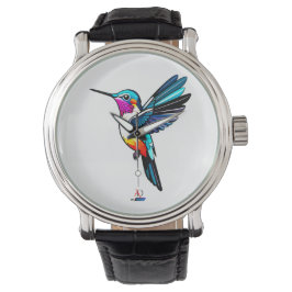 Reloj De Pulsera Prächtiger Kolibri - Farbige Illustration