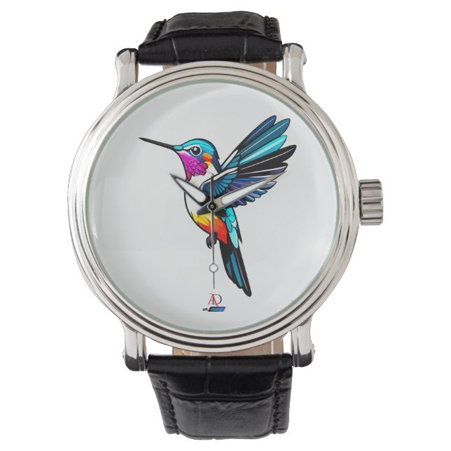 Reloj De Pulsera Prächtiger Kolibri - Farbige Illustration (Anverso)