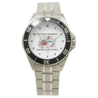 Reloj De Pulsera Practicar Neurología Requiere Mucho Nervio