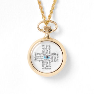 Reloj De Pulsera Prayer Word Cloud de señor