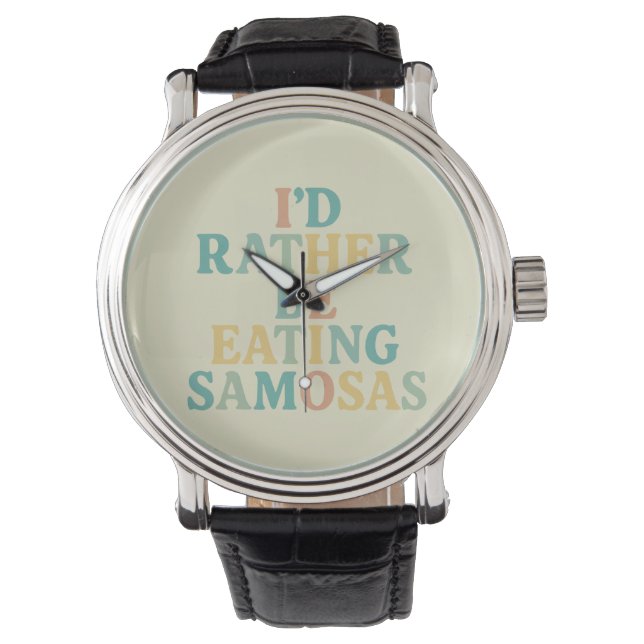 Reloj De Pulsera preferiría comer samosas (Anverso)