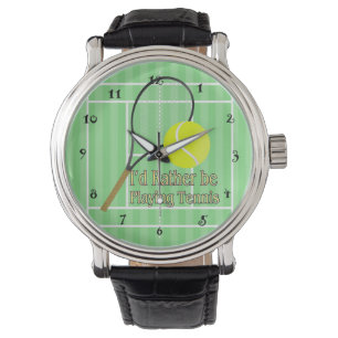 Reloj De Pulsera Prefiero jugar al tenis como vigilante