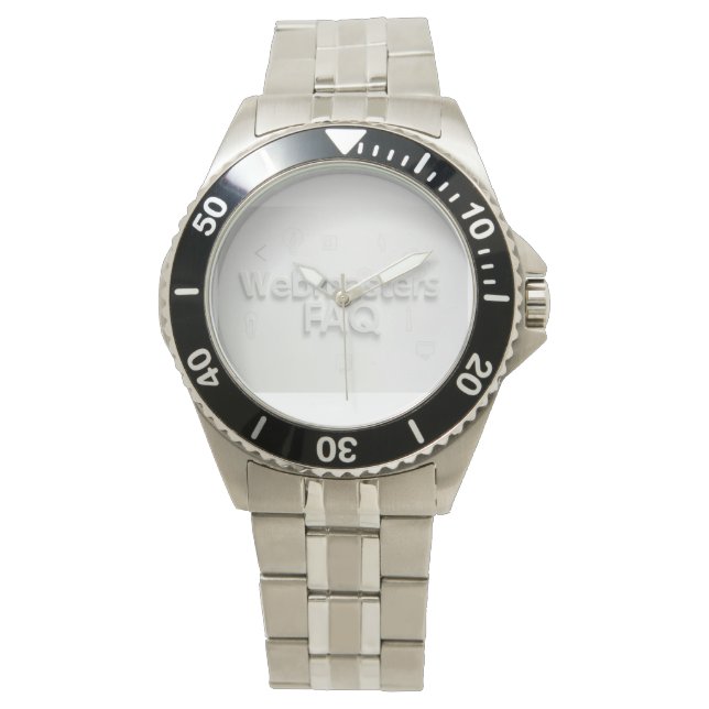 Reloj De Pulsera Preguntas frecuentes de Webmasters (Anverso)