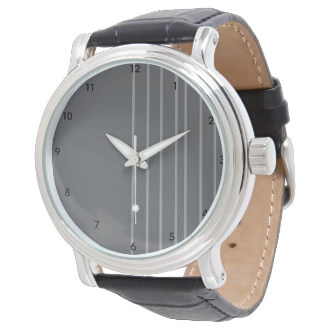 Reloj De Pulsera Prendedor de solapa de cortina de plata (Angular)