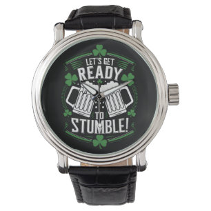 Reloj De Pulsera Prepárense para Tropezar Divertido Día de San Patr