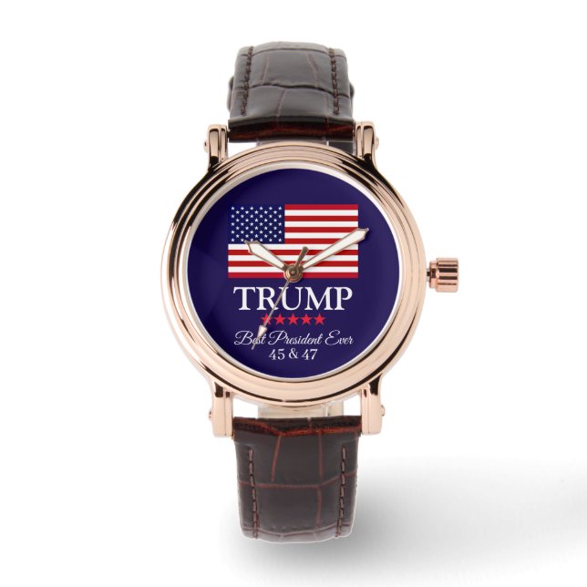 RELOJ DE PULSERA PRESIDENT DONALD TRUMP BEST PRESIDENT EVER WATCH (Anverso)