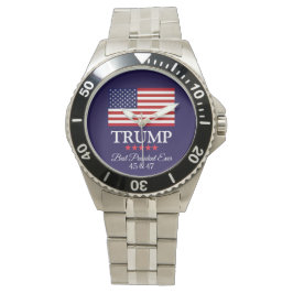 RELOJ DE PULSERA PRESIDENT DONALD TRUMP BEST PRESIDENT EVER WATCH