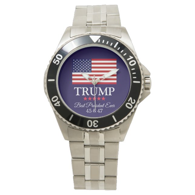 RELOJ DE PULSERA PRESIDENT DONALD TRUMP BEST PRESIDENT EVER WATCH (Anverso)