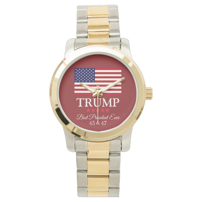 RELOJ DE PULSERA PRESIDENT DONALD TRUMP BEST PRESIDENT EVER WOMEN'S (Anverso)
