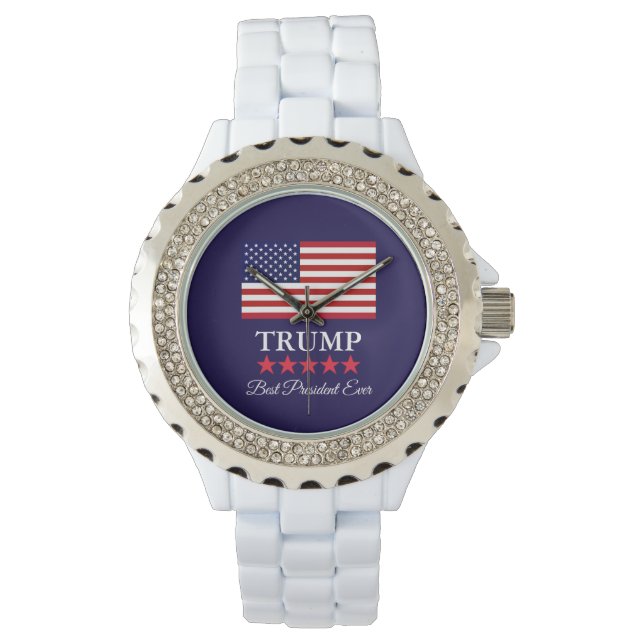 RELOJ DE PULSERA PRESIDENTE DONALD TRUMP MEJOR PRESIDENTE DE LA HIS (Anverso)