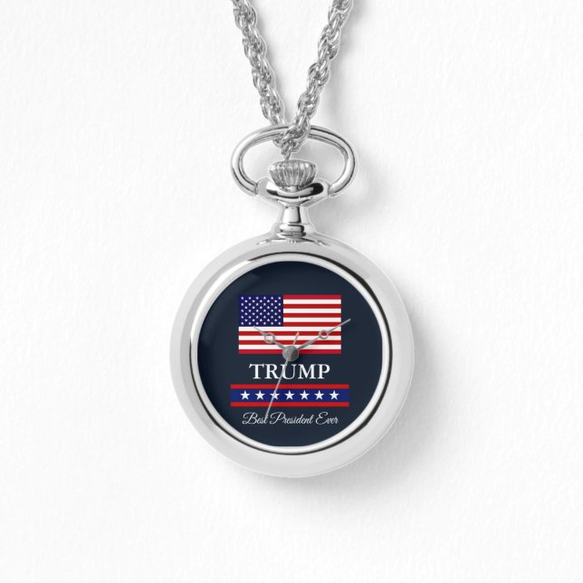 RELOJ DE PULSERA PRESIDENTE DONALD TRUMP MEJOR PRESIDENTE DE LA HIS (Anverso)