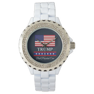 RELOJ DE PULSERA PRESIDENTE DONALD TRUMP MEJOR PRESIDENTE DE LA HIS