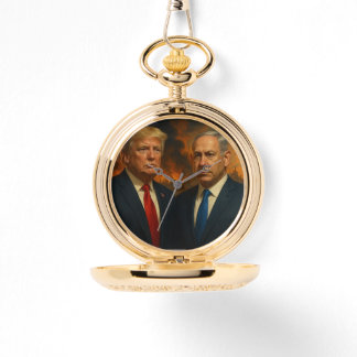 Reloj De Pulsera Presidente Donald Trump y Netanyahu Watch