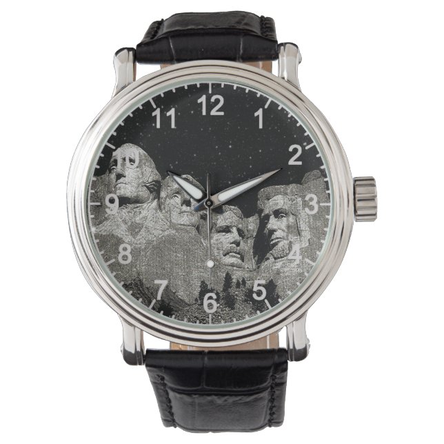 Reloj De Pulsera Presidente Monte Rushmore Arte Gráfico, Watch (Anverso)