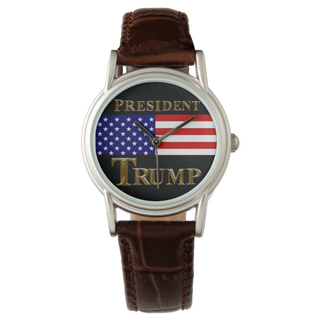 RELOJ DE PULSERA PRESIDENTE TRUMP VIGILA (Anverso)