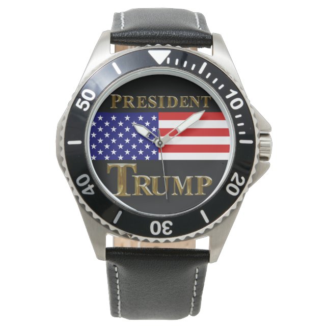 RELOJ DE PULSERA PRESIDENTE TRUMP VIGILA (Anverso)
