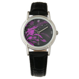 Reloj De Pulsera Pretty Pink Flowers Starbursts Sparkle