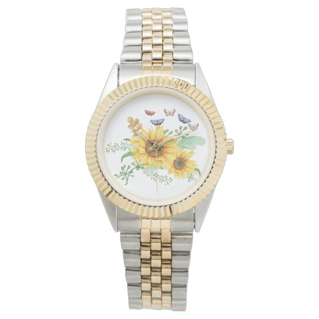 Reloj De Pulsera primavera de girasol (Anverso)