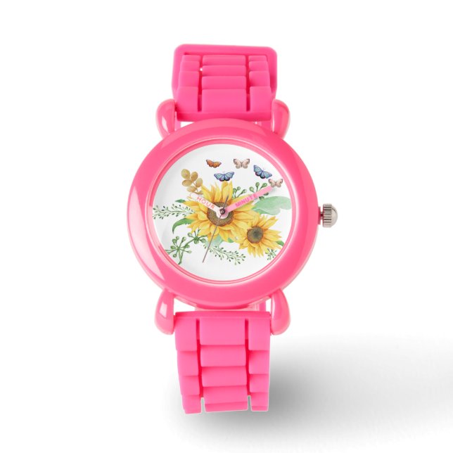 Reloj De Pulsera primavera de girasol (Anverso)