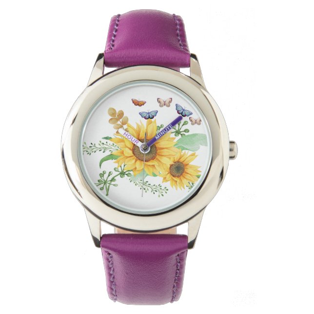 Reloj De Pulsera primavera de girasol (Anverso)