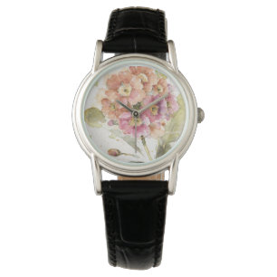 Reloj De Pulsera Primavera rosada y anaranjada
