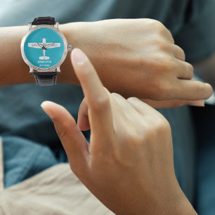 Reloj De Pulsera Primer piloto de estudiantes avión solo divertida