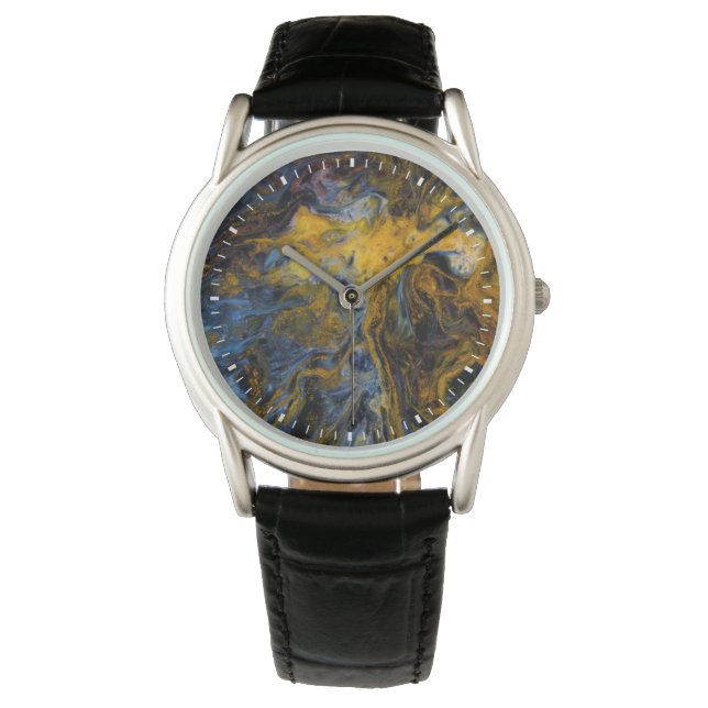 Reloj De Pulsera Primer plano abstracto de Pietersita (Anverso)