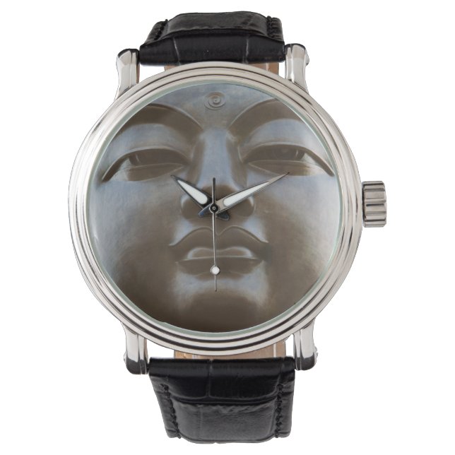 Reloj De Pulsera Primer plano de estatua de Buda (Anverso)
