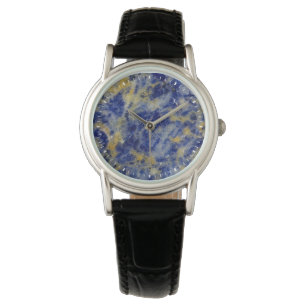 Reloj De Pulsera Primer plano de una sodalita azul