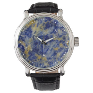 Reloj De Pulsera Primer plano de una sodalita azul