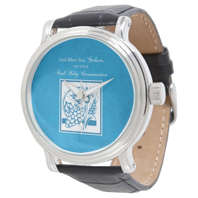 Reloj De Pulsera Primera comunión de Godson, Trigo, Uvas Azules (Angular)