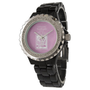 Reloj De Pulsera Primera Comunión de la nieta, Rosa