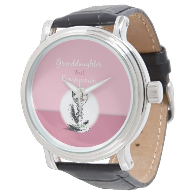 Reloj De Pulsera Primera Comunión Nieta Rosa, Cáliz (Angular)