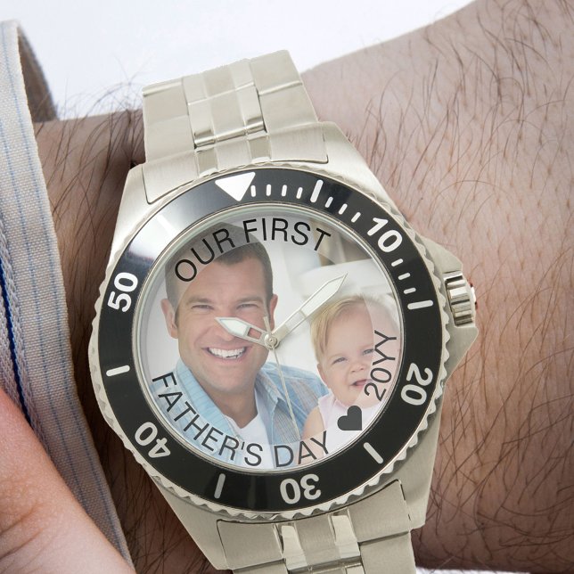 Reloj De Pulsera Primera foto del Día del Padre Semi frontera trans (Subido por el creador)