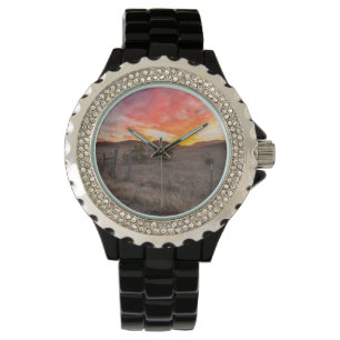 Reloj De Pulsera Primera puesta del sol del día
