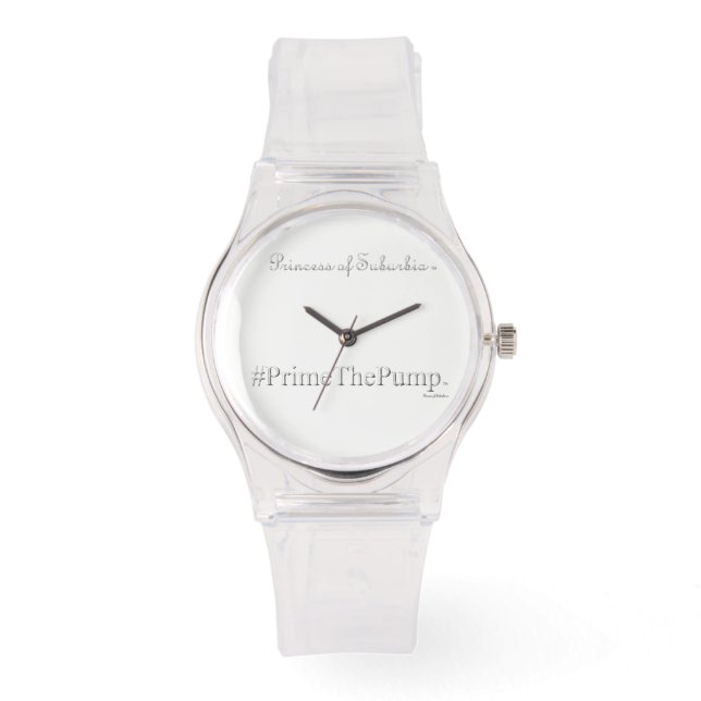 Reloj De Pulsera Princesa de Suburbia ® # Presionar la Bomba (Rosa) (Anverso)