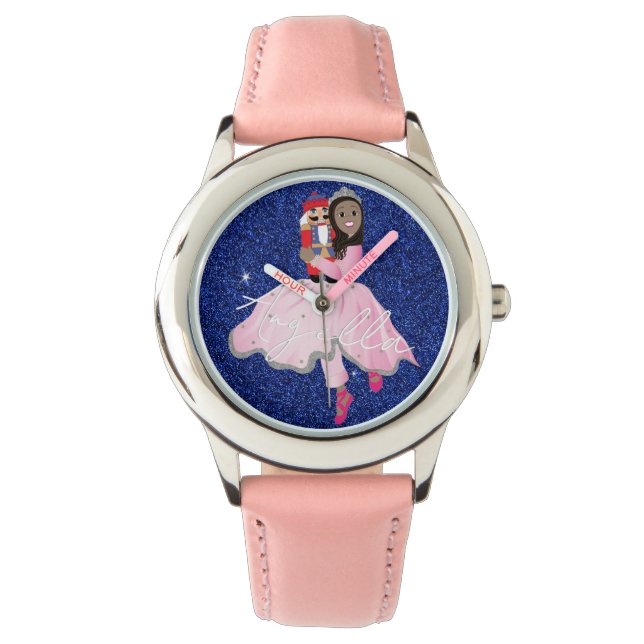 Reloj De Pulsera Princess Black Haired Ballerina (Anverso)
