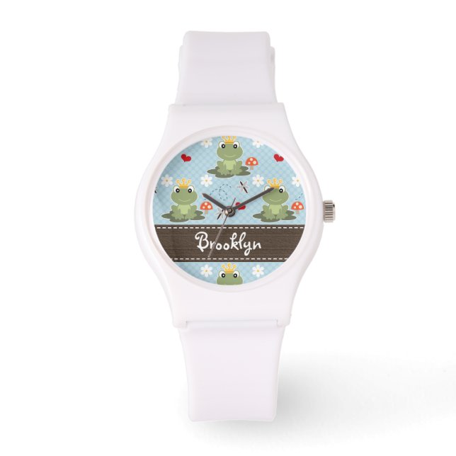 Reloj De Pulsera Príncipe de Rana Personalizado (Anverso)