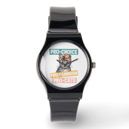 Reloj De Pulsera Pro Choice Pro Feminismo Pro Cats