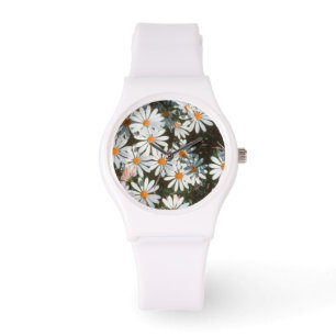 Reloj De Pulsera Profusión de margaritas blancas (Asteraceae)
