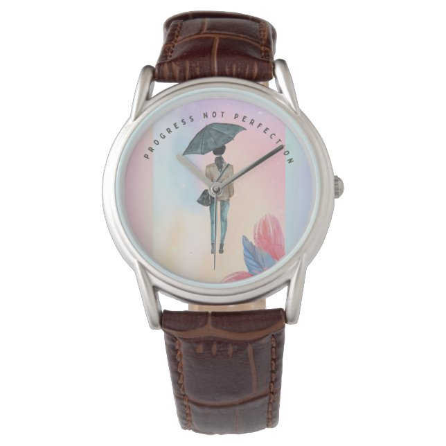 Reloj De Pulsera Progreso No Perfección (Anverso)
