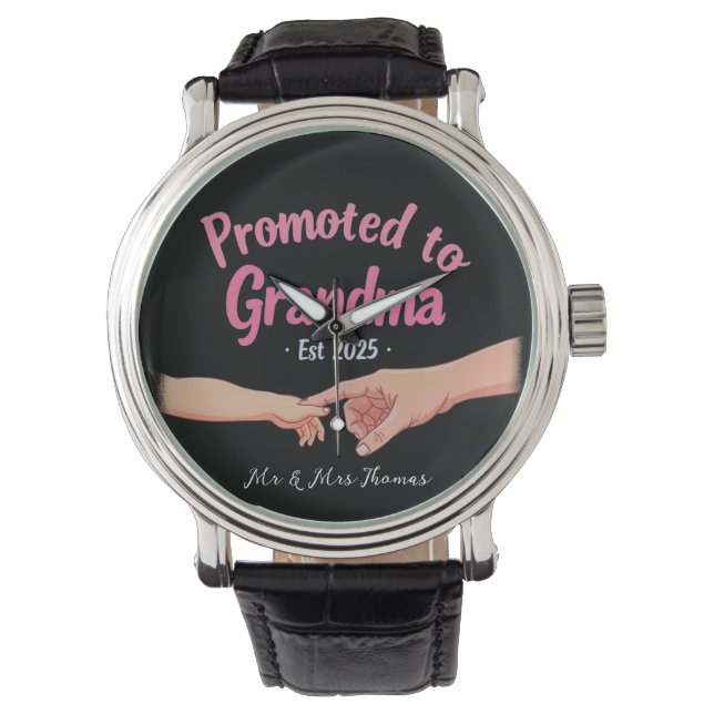 Reloj De Pulsera Promoción a la Invitación de la Abuela establecida (Anverso)
