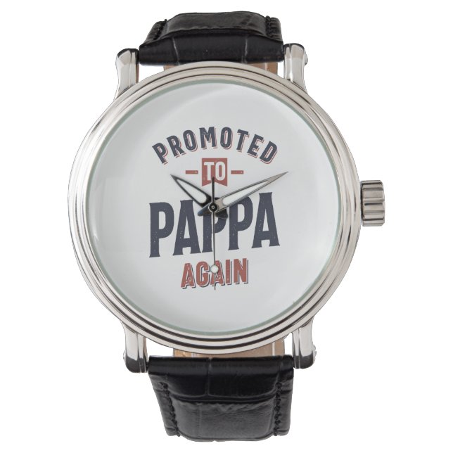 Reloj De Pulsera Promovido De Nuevo A Pappa | Abuelo padre (Anverso)