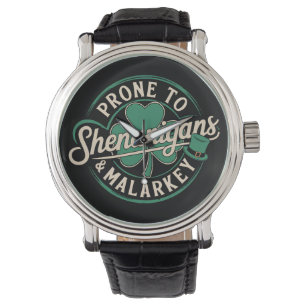 Reloj De Pulsera Prone a Shenanigans & Malarkey St Patrick's Day