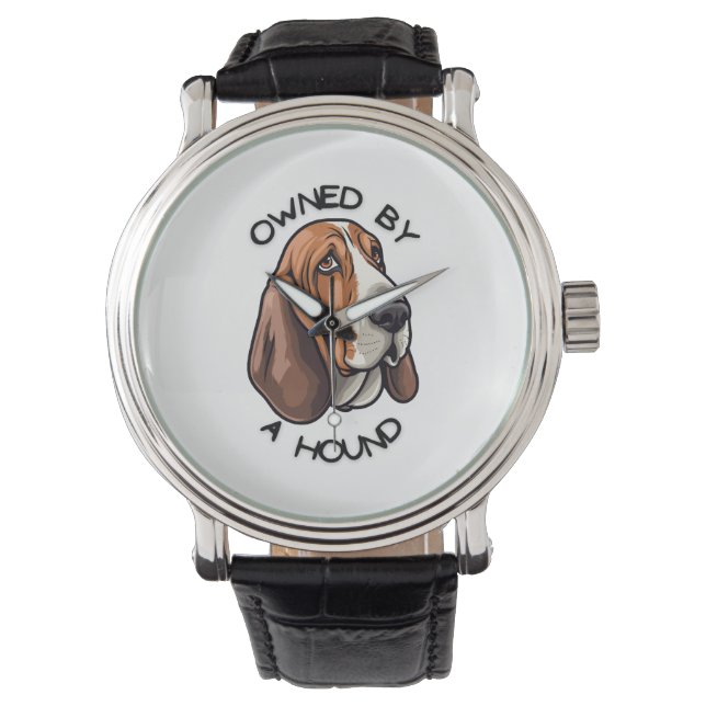 Reloj De Pulsera Propiedad de alguien de Basset Hound (Anverso)
